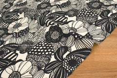 Japanese Fabric Corduroy Wild Floral - A - 50cm