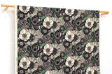Japanese Fabric Corduroy Wild Floral - B - 50cm