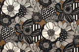 Japanese Fabric Corduroy Wild Floral - C - 50cm