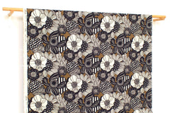 Japanese Fabric Corduroy Wild Floral - C - 50cm