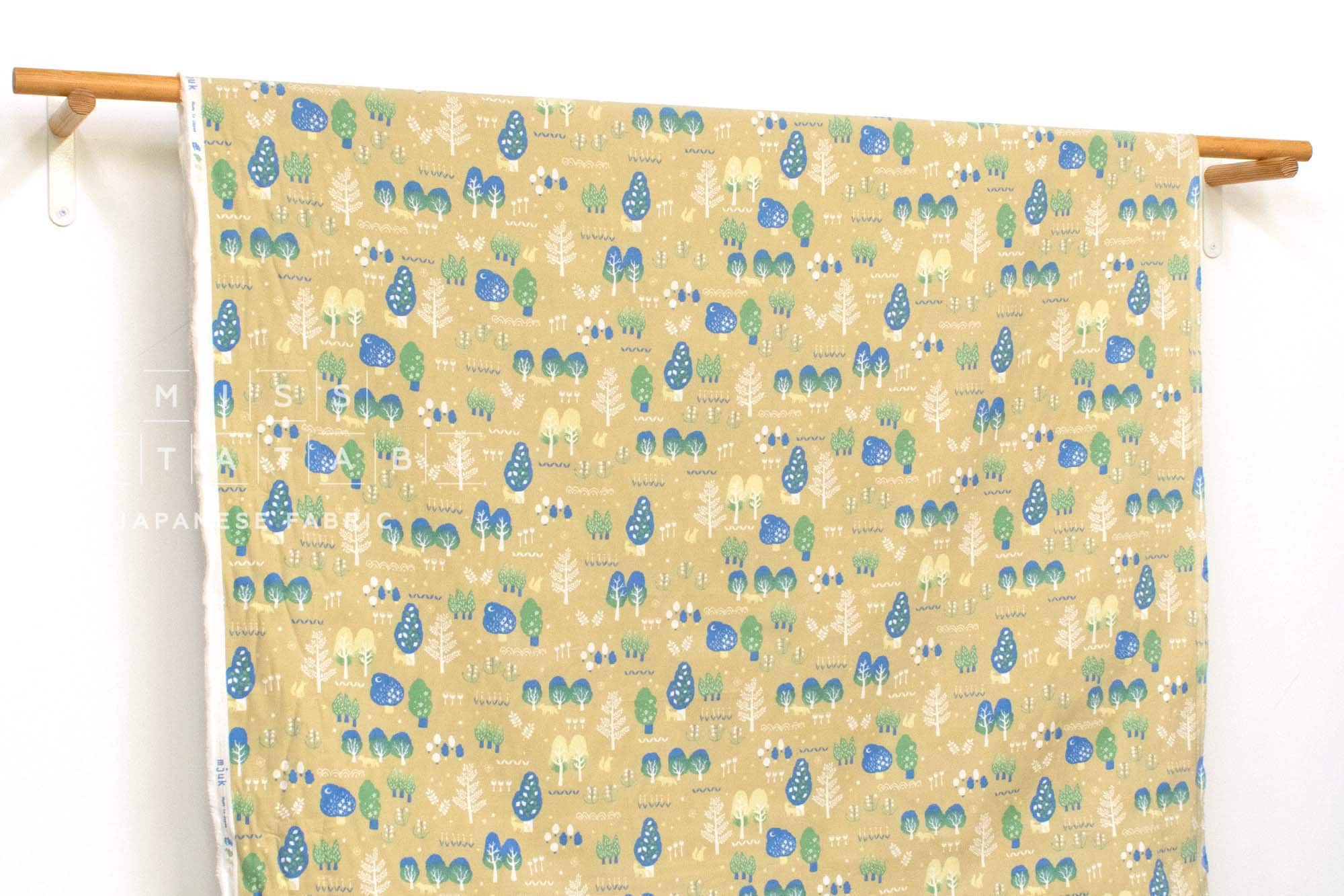 Japanese Fabric Corduroy Into the Woods - B1 - 50cm