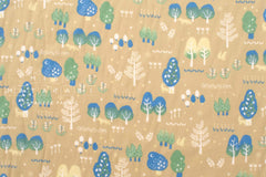 Japanese Fabric Corduroy Into the Woods - B1 - 50cm