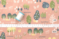 Japanese Fabric Corduroy Into the Woods - B2 - 50cm