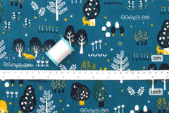 Japanese Fabric Corduroy Into the Woods - B4 - 50cm