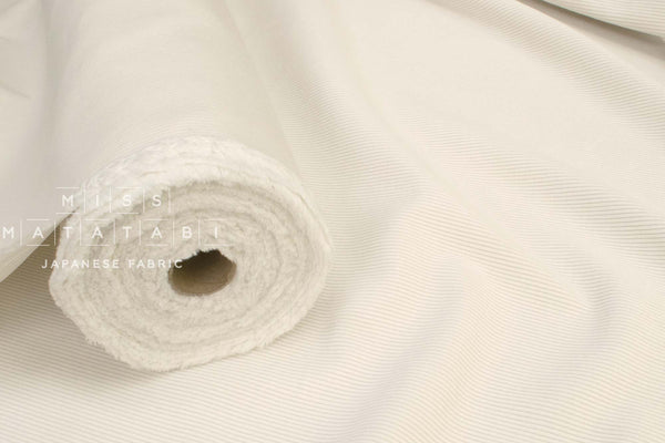 DEADSTOCK Japanese Fabric 10-wale Corduroy - cream - 50cm