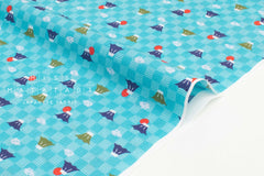 Japanese Fabric Mt Fuji in the Clouds - C - 50cm