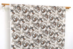 Japanese Fabric Dragon and Waves - A - 50cm