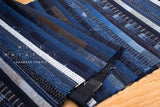 Shokunin Collection Kurume Kasuri Indigo Fabric - patchwork - 50cm