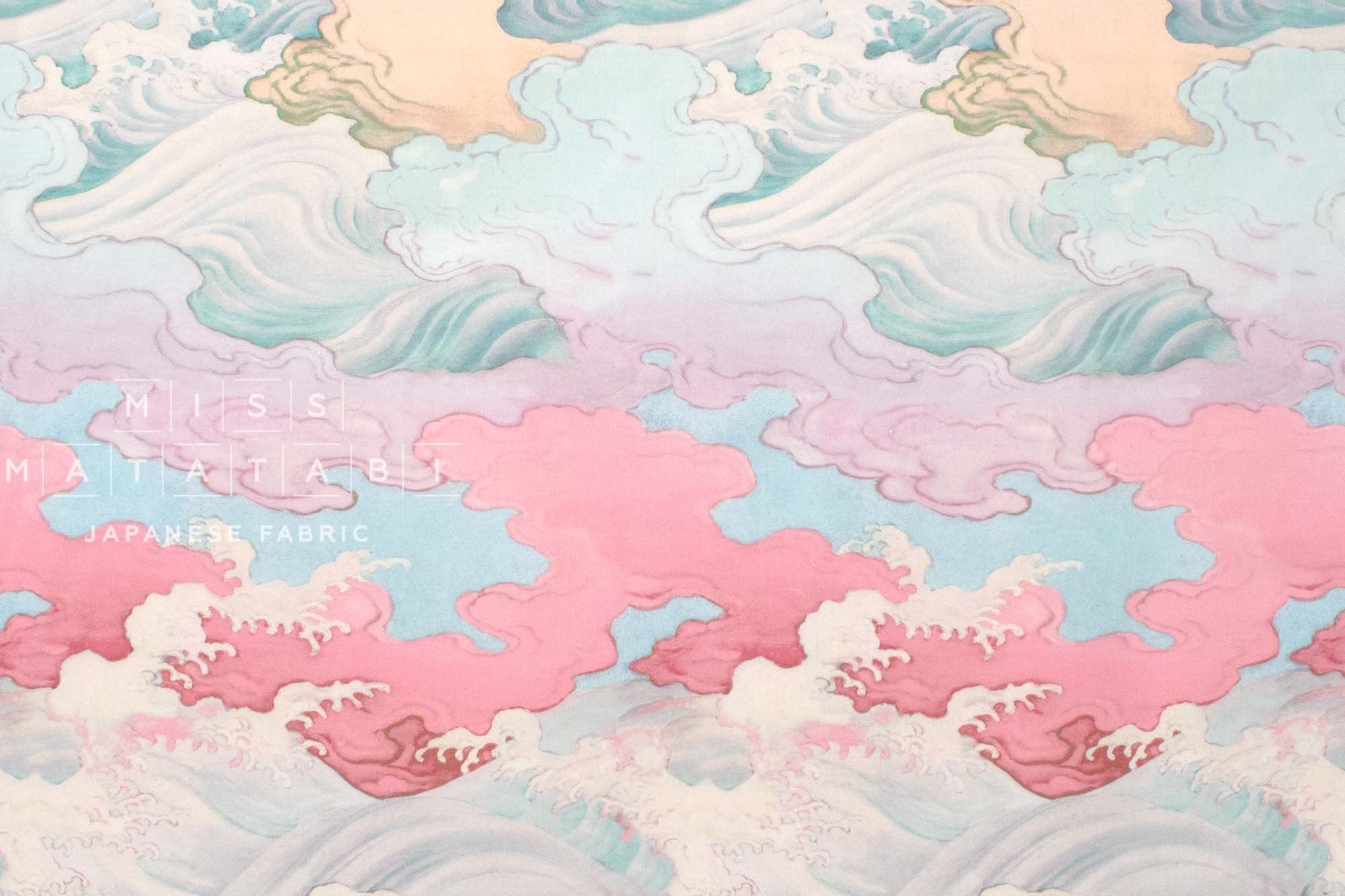 Japanese Fabric Cloudscape - A - 50cm
