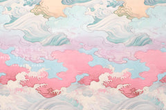 Japanese Fabric Cloudscape - A - 50cm