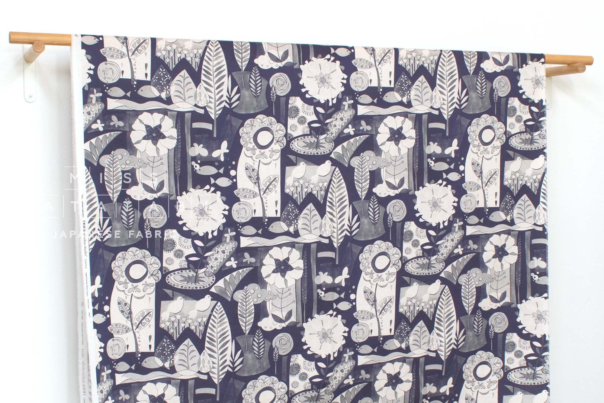 Japanese Fabric Folky Floral - 50cm