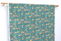 Japanese Fabric Stars and Lions - 50cm