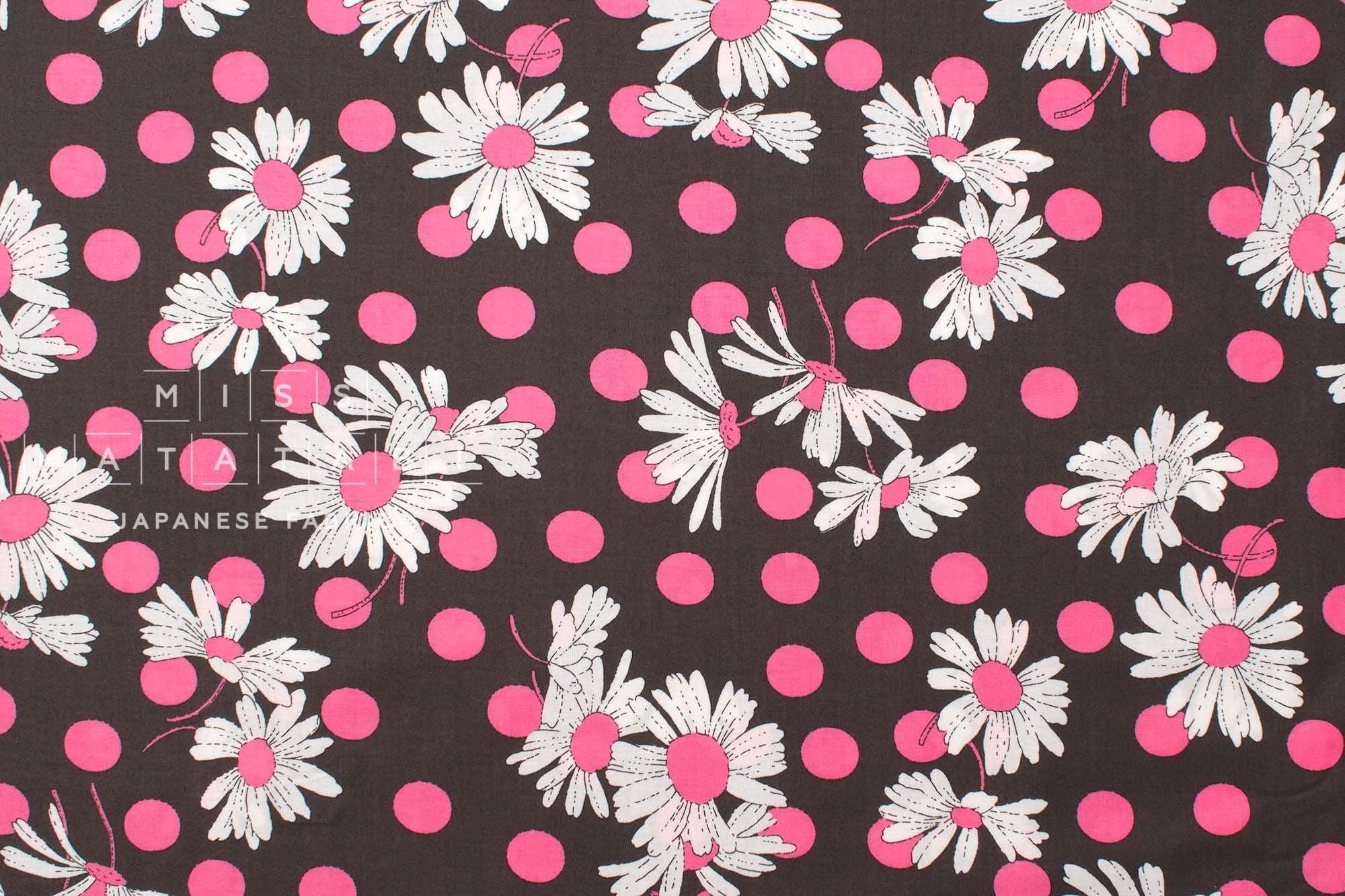 Japanese Fabric Petit Joli Daisy - C - 50cm