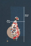 Shokunin Collection Hand-printed Japanese Fabric Panel Maiko II - 50cm
