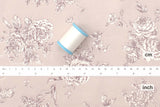 DEADSTOCK Japanese Fabric Rosie's Floral - pale dusty pink - 50cm