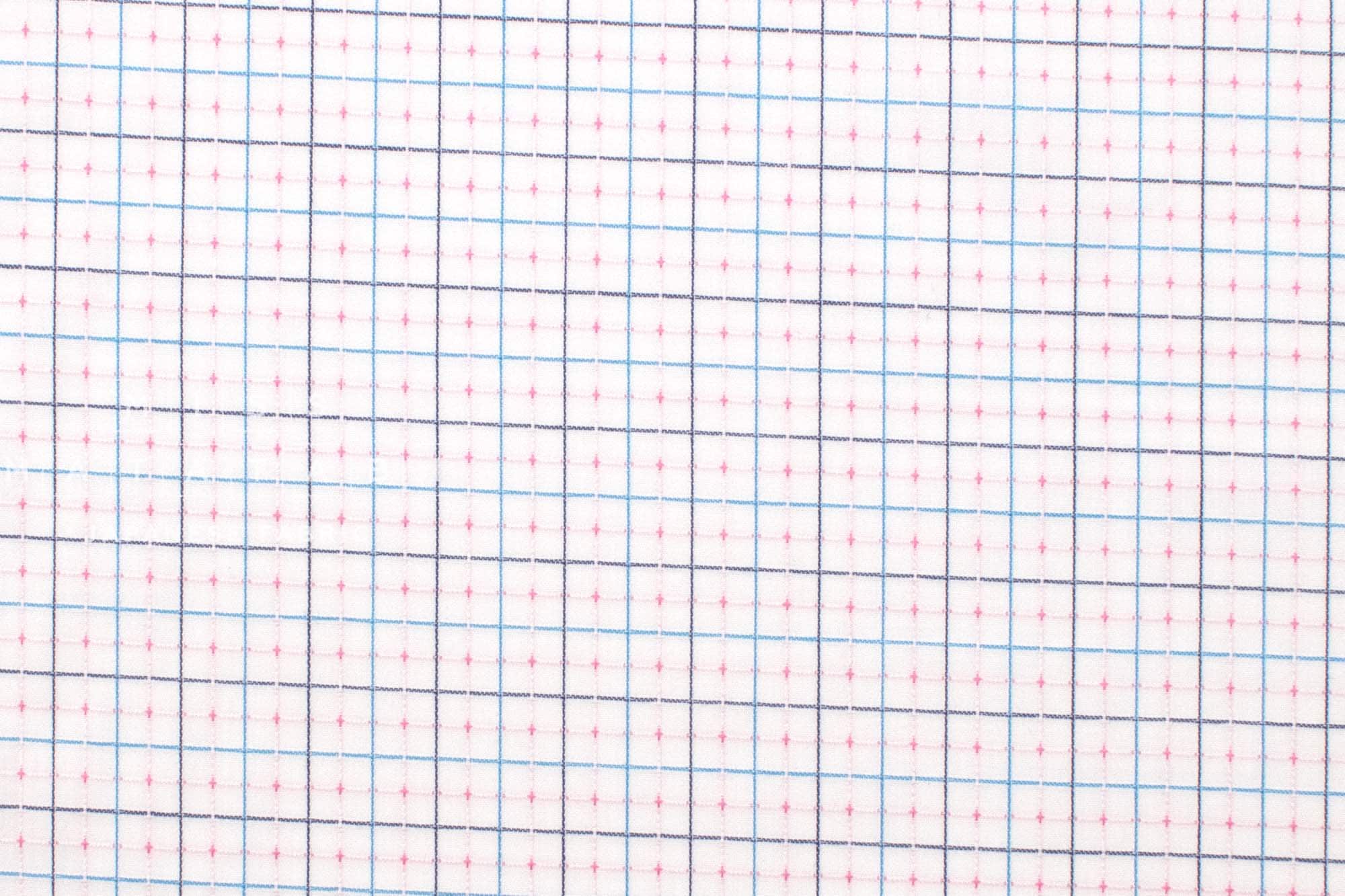 DEADSTOCK Japanese Fabric Dobby Check - blue - 50cm