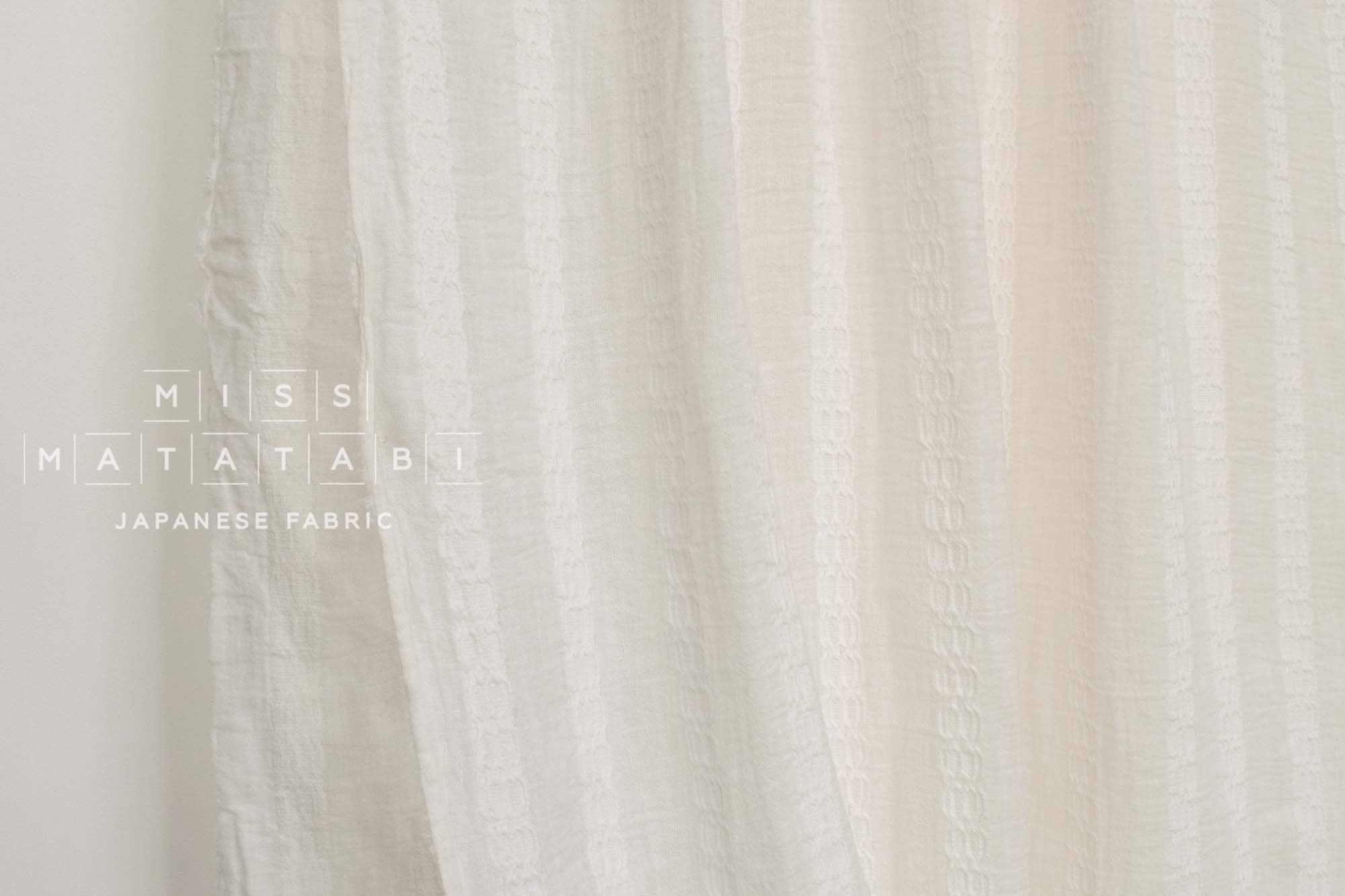 Japanese Fabric Shokunin Collection Azumadaki 122 - off white - 50cm