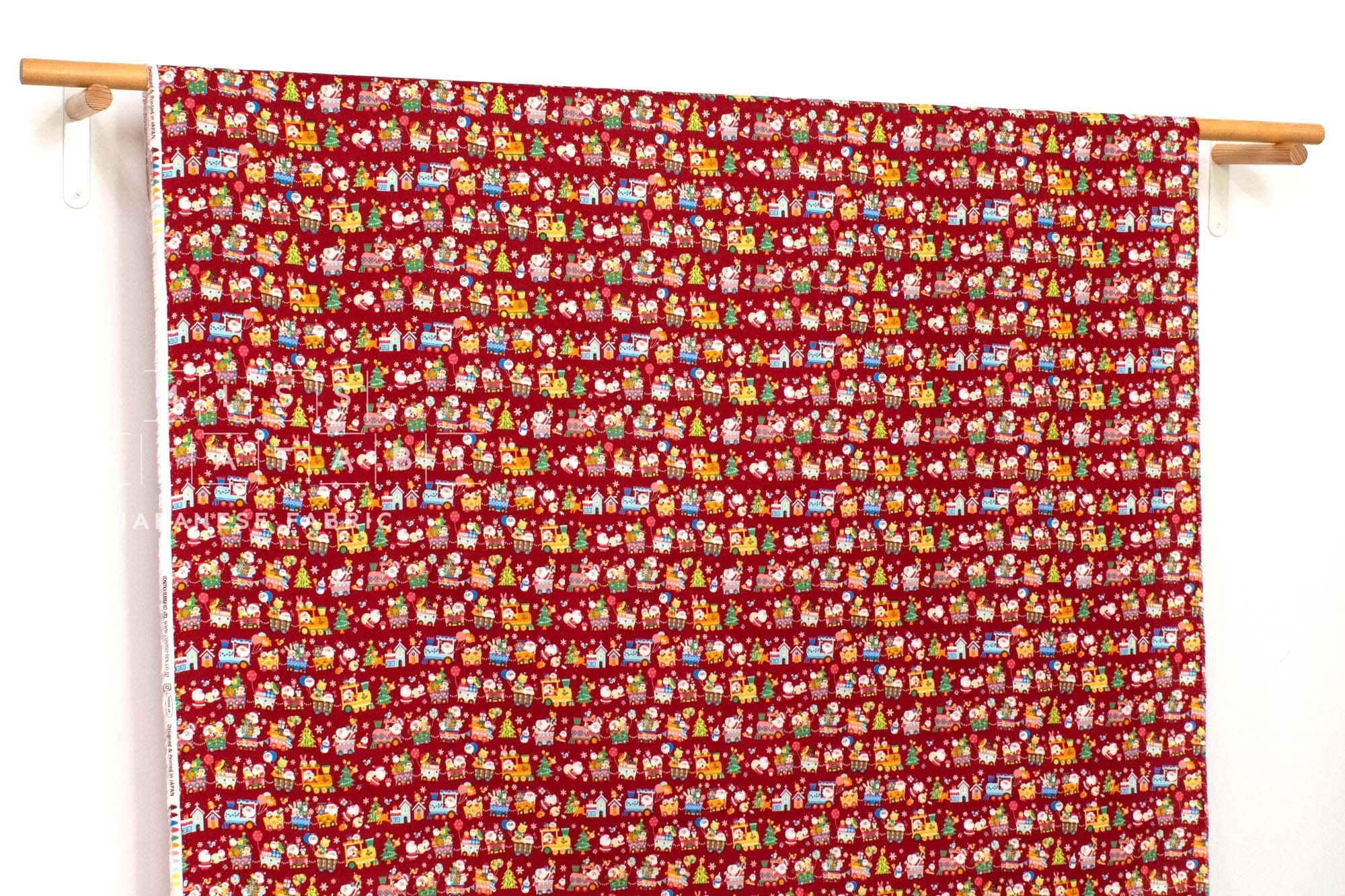 Japanese Fabric Kawaii Christmas with Santa - 50cm