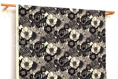Japanese Fabric Corduroy Wild Floral - A - 50cm
