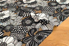 Japanese Fabric Corduroy Wild Floral - C - 50cm