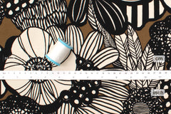 Japanese Fabric Corduroy Wild Floral - C - 50cm