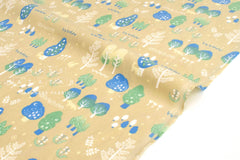 Japanese Fabric Corduroy Into the Woods - B1 - 50cm