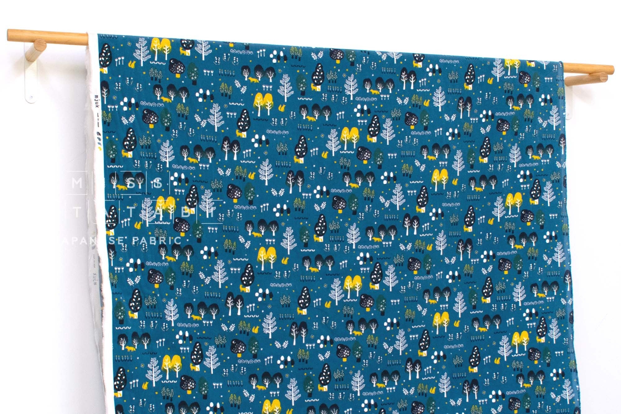 Japanese Fabric Corduroy Into the Woods - B4 - 50cm