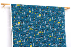 Japanese Fabric Corduroy Into the Woods - B4 - 50cm