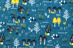 Japanese Fabric Corduroy Into the Woods - B4 - 50cm