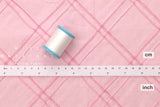 DEADSTOCK Japanese Fabric Pintuck Cotton - pink - 50cm