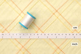 DEADSTOCK Japanese Fabric Pintuck Cotton - yellow - 50cm