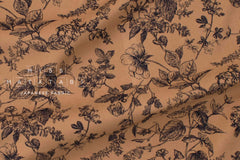 DEADSTOCK Japanese Fabric Corduroy - botanical - 50cm