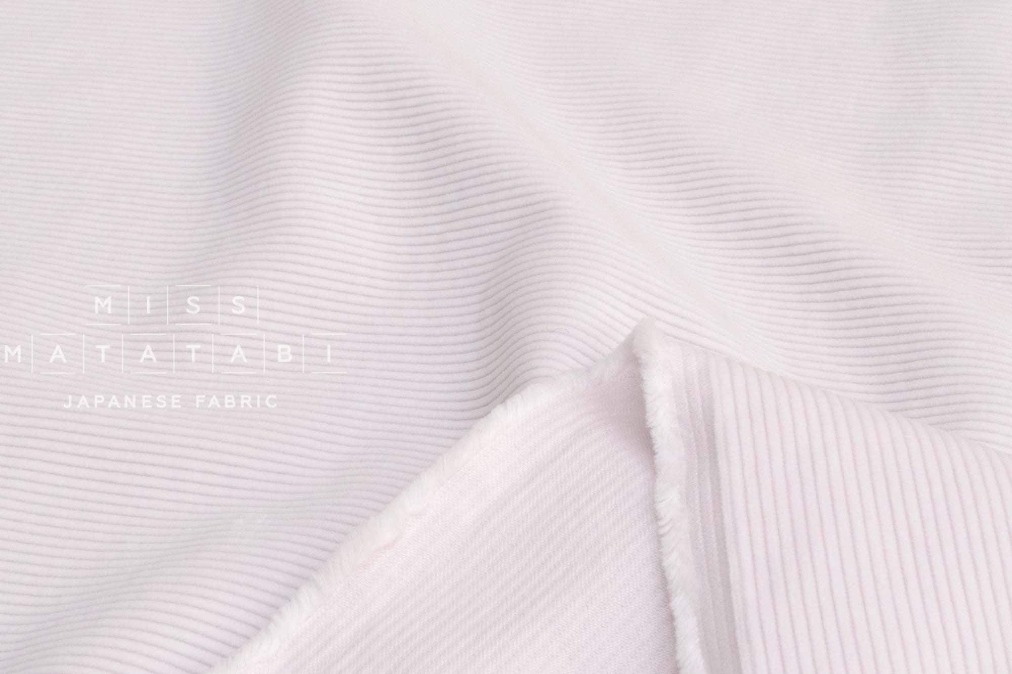 DEADSTOCK Japanese Fabric 10-wale Corduroy - ice pink - 50cm