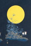Shokunin Collection Hand-printed Japanese Fabric Panel Otsukimi, Night of the Harvest Moon - 50cm