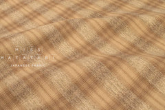 DEADSTOCK Japanese Fabric Yarn-Dyed Cotton Check - F - 50cm