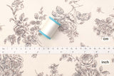 DEADSTOCK Japanese Fabric Rosie's Floral - off white - 50cm