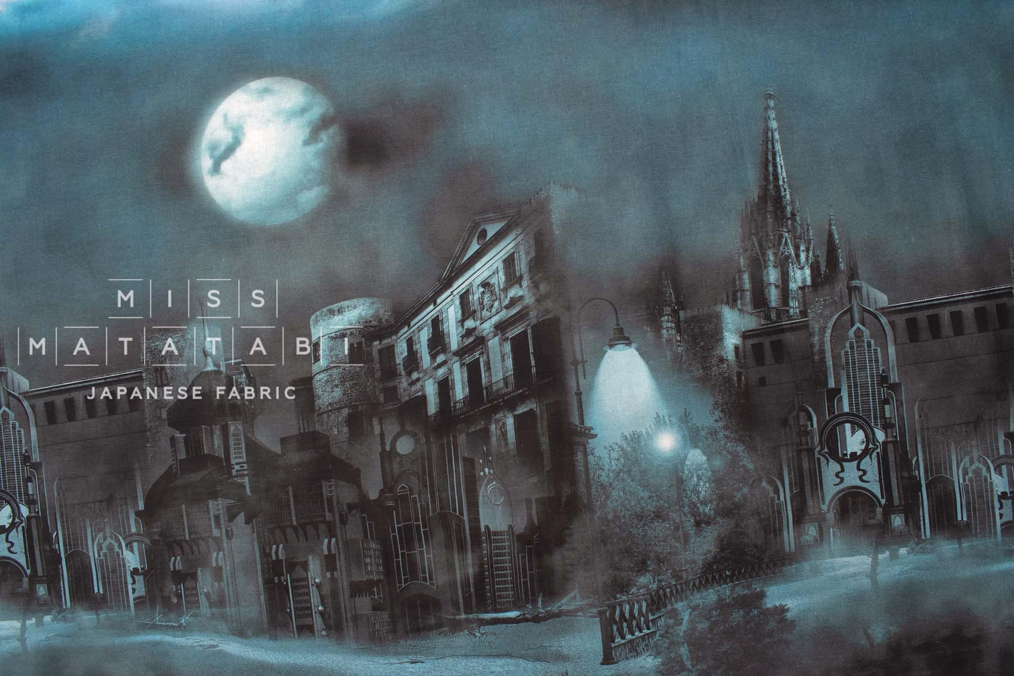Japanese Fabric Spooky Night - panel
