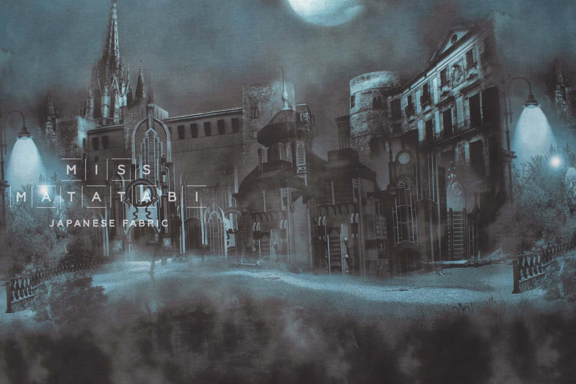 Japanese Fabric Spooky Night - panel