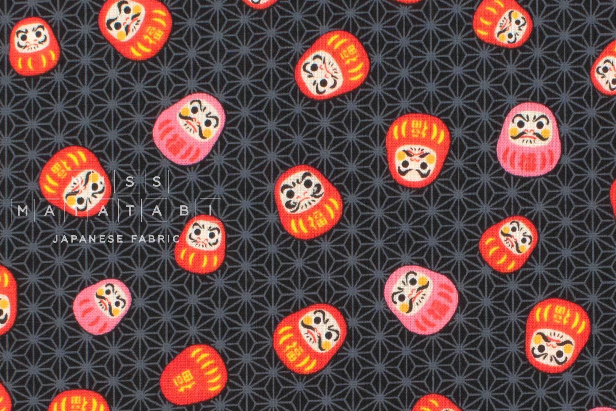 Japanese Fabric Traditional Series Daruma - A - 50cm
