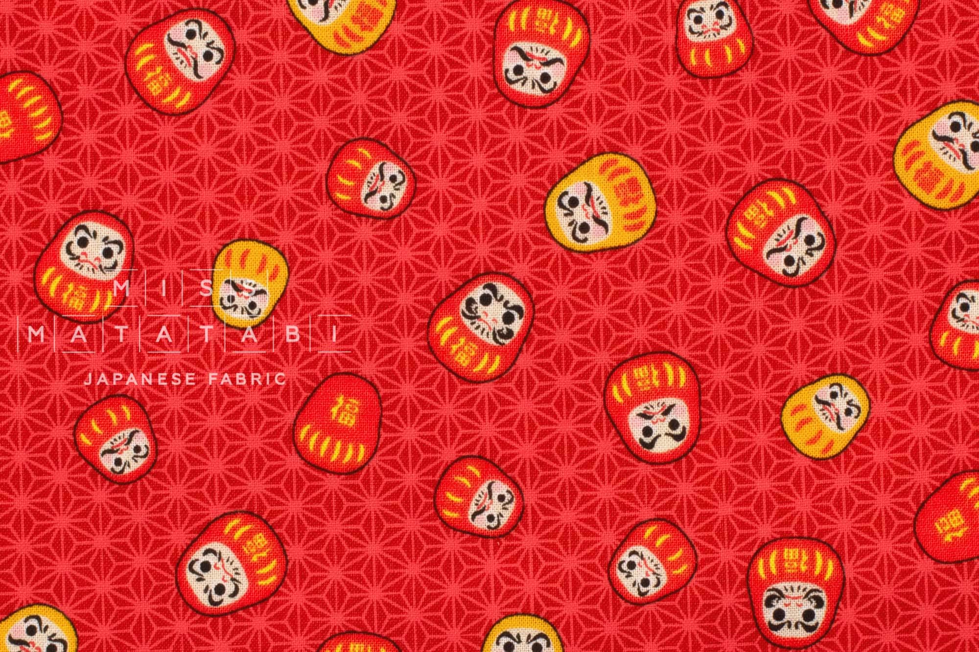 Japanese Fabric Traditional Series Daruma - B - 50cm