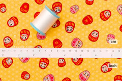 Japanese Fabric Traditional Series Daruma - C - 50cm