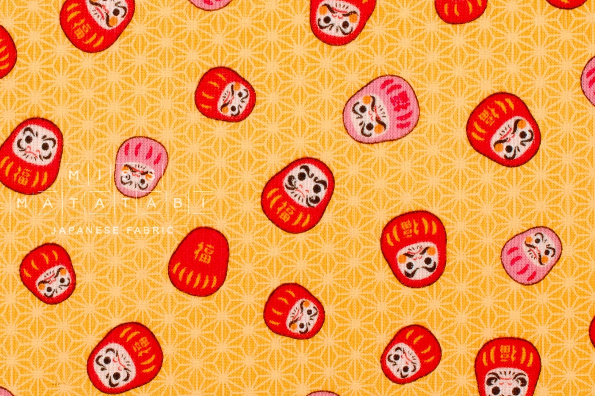 Japanese Fabric Traditional Series Daruma - C - 50cm