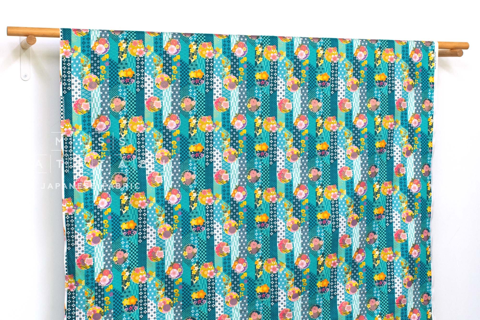 Japanese Fabric Spring Wagara III - B - 50cm