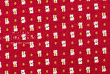 Japanese Fabric Traditional Series Maneki Neko - B - 50cm