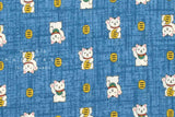 Japanese Fabric Traditional Series Maneki Neko - D - 50cm