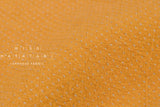 DEADSTOCK Japanese Fabric Shokunin Collection Yarn Dyed Little Sashiko Stitches - mustard - 50cm