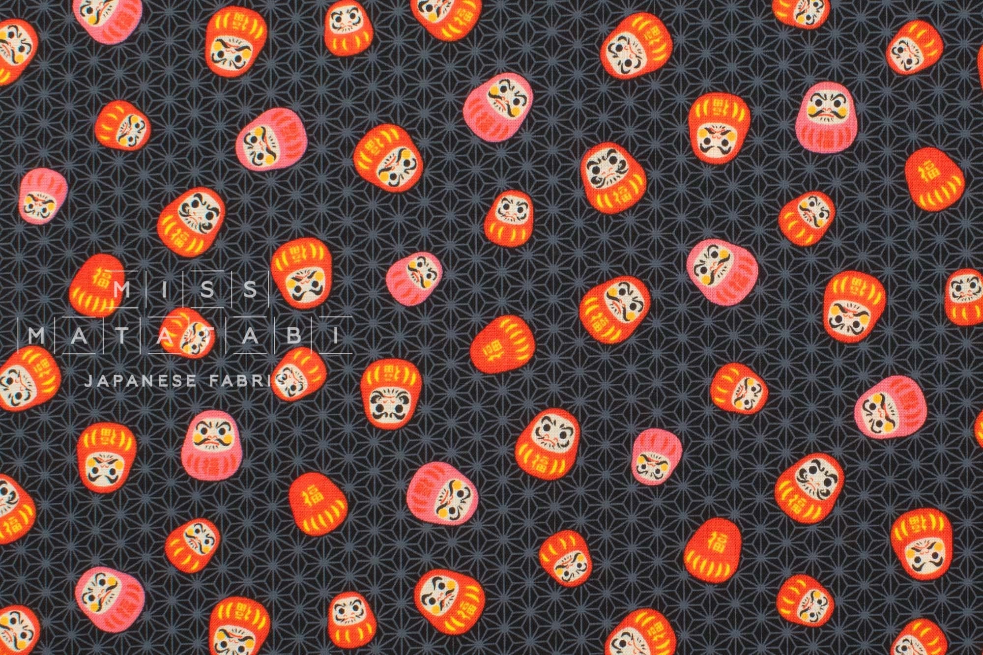 Japanese Fabric Traditional Series Daruma - A - 50cm