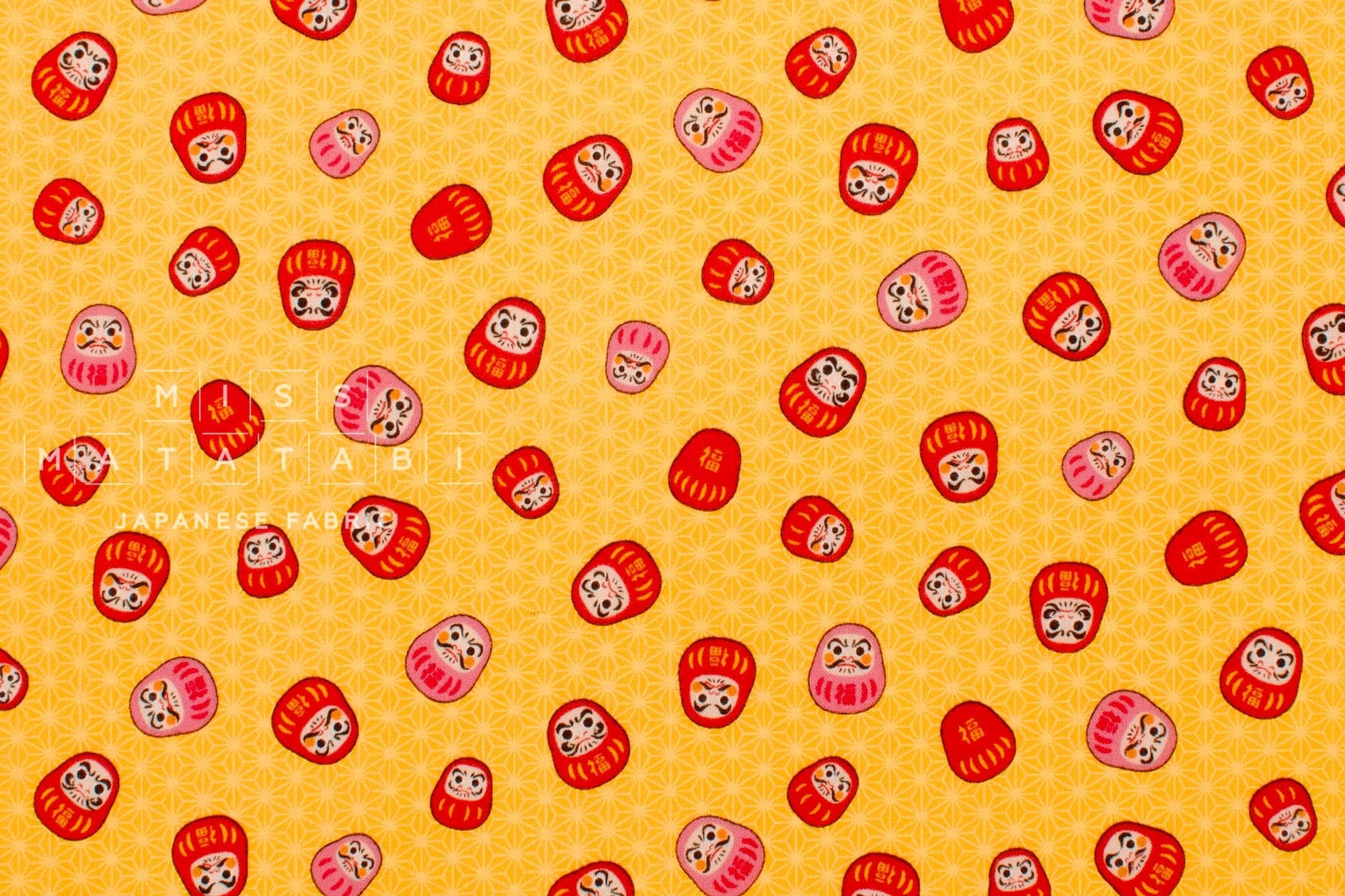 Japanese Fabric Traditional Series Daruma - C - 50cm