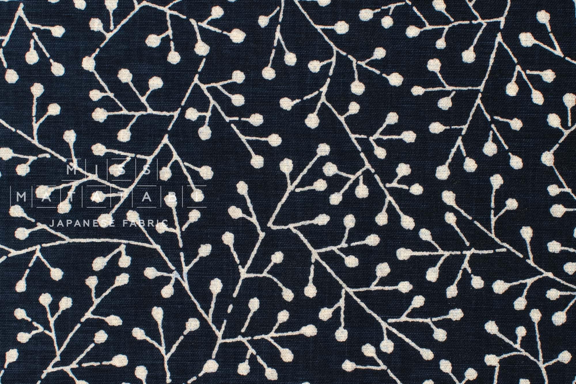 Shokunin Collection Hand-printed Japanese Fabric Seed Pods - 5E - 50cm