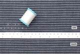 DEADSTOCK Japanese Fabric Yarn Dyed Stripe - blue - 50cm